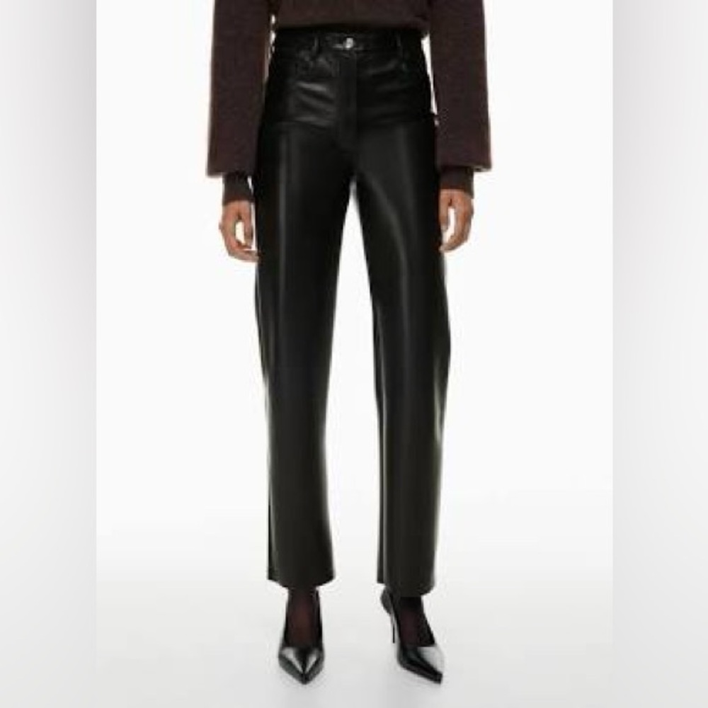 Wilfred Tan Leather Pants